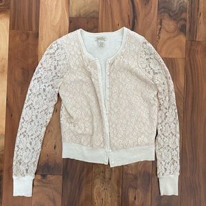 Lucky Brand lace cardigan